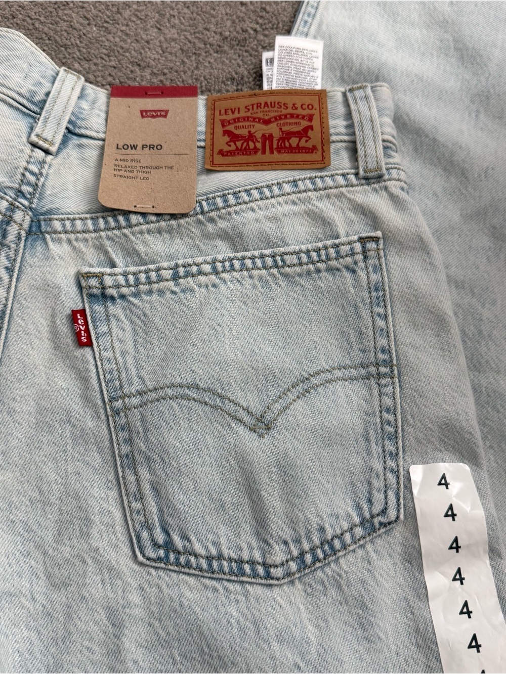 Levi's Mid Rise Low Pro Women’s Jeans in Light Blue Wash